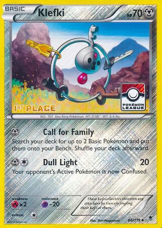 Phantom Forces Klefki [1st-Place-League] Pokémon card